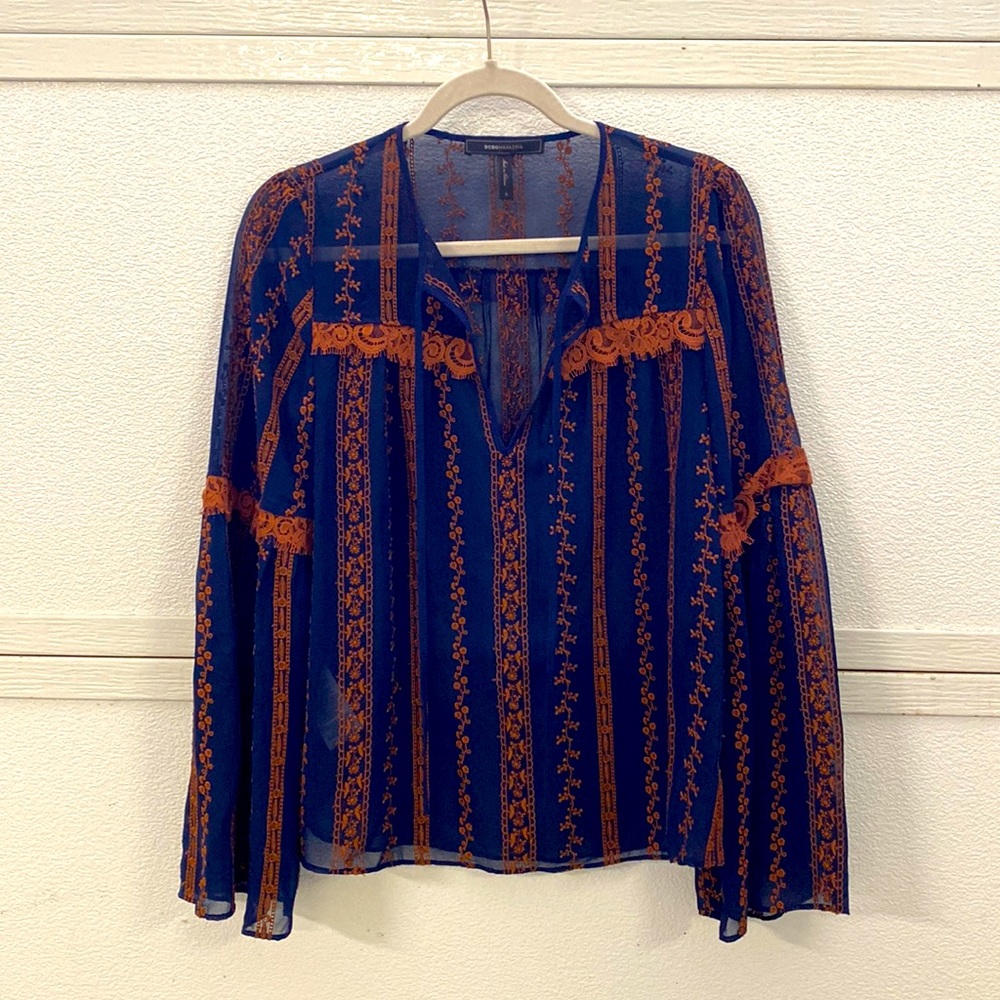 BCBGMaxazria Long Sleeve Tunic